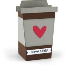 latte shaped box card