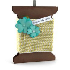 spool shaped box card