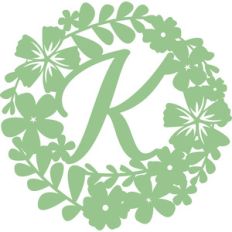 floral initial k