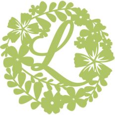 floral initial l
