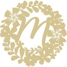 floral initial m