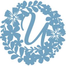 floral initial u