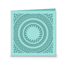lacy square folded card