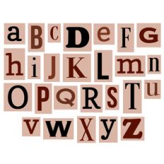 printers block letters