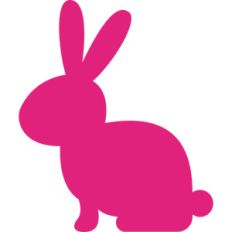 easter bunny silhouette