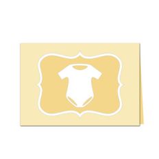 3.5 x 5 baby onesie folded card