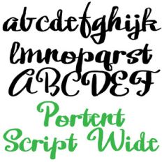 ld portent script bold