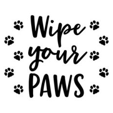 wipe your paws