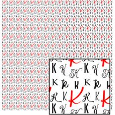 personalized initial paper - letter k