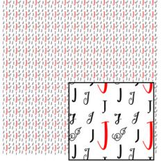 personalized initial paper - letter j