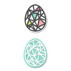 geometric mesh egg