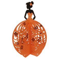 3d flower gown