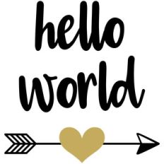 baby t-shirt: hello world