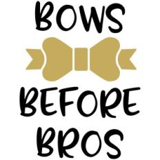 baby t-shirt: bows before bros