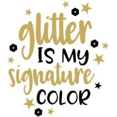 baby t-shirt: glitter is my color