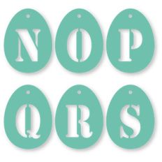 egg stencil tags nopqrs