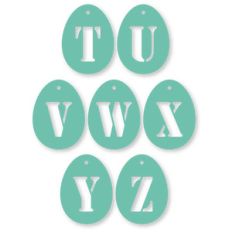 egg stencil tags tuvwxyz