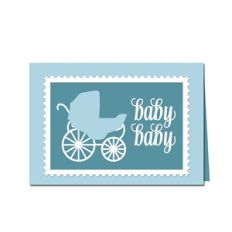 3.5 in x 5 in baby folded card