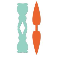 carrot and bunny folded banners