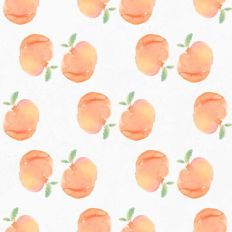 cute painted peach pattern