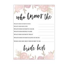 who knows the bride best