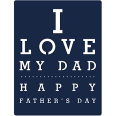 dad's day eye chart