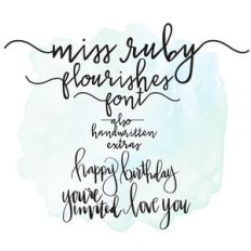 miss ruby font