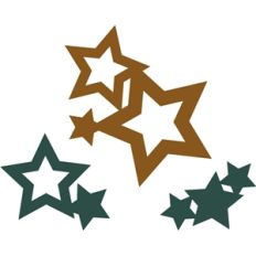 assorted welded stars