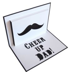 pop up father's day card - cheer up dad!