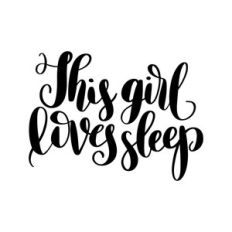 this girl loves sleep