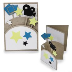 Layered card - movie camera