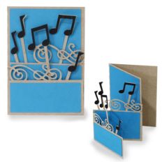 Layered card - music