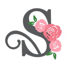 floral monogram s