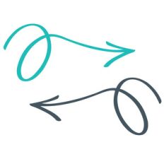 swirly arrow set