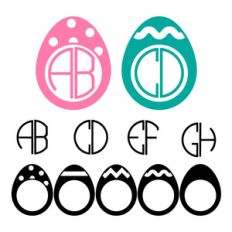 easter egg monogram