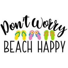 beach happy flip flops