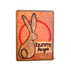 bunny hugs a6 card
