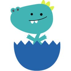 baby in egg - dragon tails