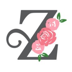 floral monogram z
