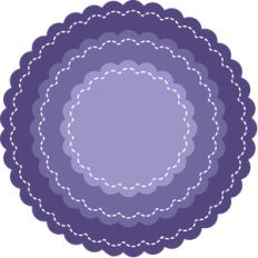 stitched nesting circle
