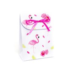 white flamingo bag