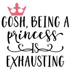 gosh, being a princess phrase