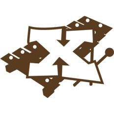 alphabet illustrated - x