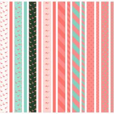 lawn flamingo washi strips