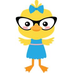 duckling with glasses