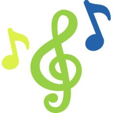 musical notes - dragon tails