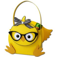 chick glasses basket