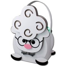 boy lamb glasses basket