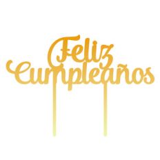feliz cumpleaños cake topper