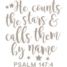 he counts the stars